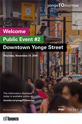 Yonge Tomorrow Public Event #2