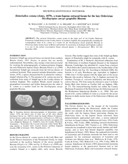 A Trans-Iapetus Ostracod Locum for the Late Ordovician Dicellogvaptus Anceps Graptolite Biozone