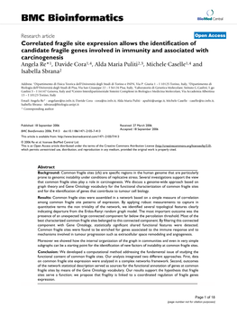 BMC Bioinformatics Biomed Central