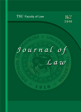 Journal of Law, 2 2016.Indd