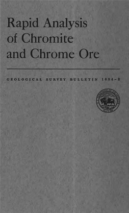 Rapid Analysis of Chromite and Chrome Ore