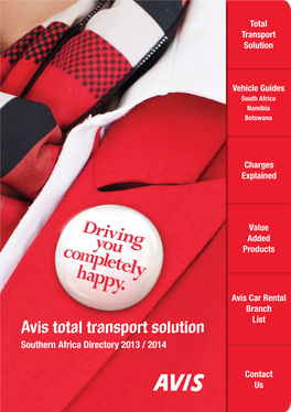 Avis Total Transport Solution Southern Africa Directory 2013 / 2014