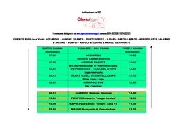 ORARIO CILENTO BUS 2019 Linea Verde Acciaroli Napoli Aeroporto