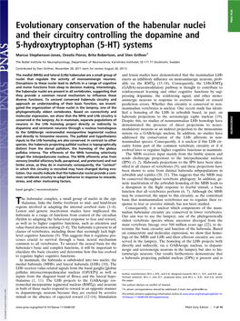 Evolutionary Conservation of the Habenular Nuclei and Their Circuitry