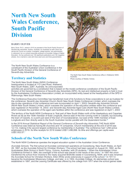 North New South Wales Conference, South Pacific Division