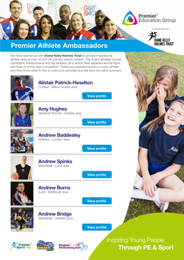 Premier Athlete Ambassadors