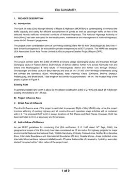 EIA SUMMARY 1 of 9