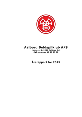 Årsrapport 2015