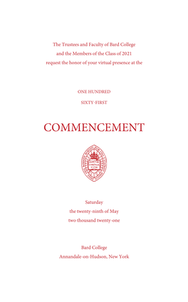 Commencement Announcement