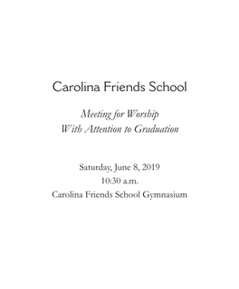 See a Sample Graduation Booklet