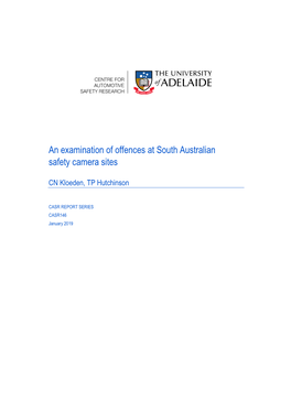 An Examination of Offences at South Australian Safety Camera Sites