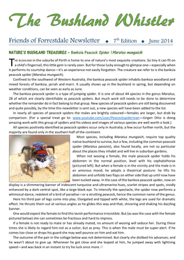 Friends of Forrestdale Newsletter 7Th Edition June 2014