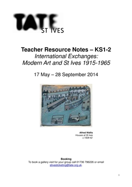 Teachers' Notes KS1–2: International Exchanges: Modern Art And