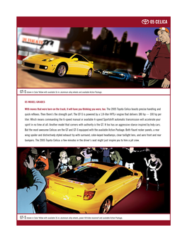 2005 Celica Ebrochure