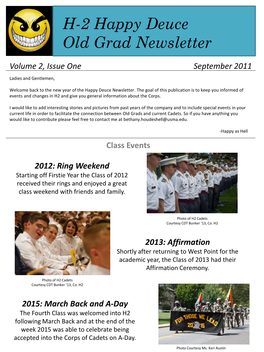 H-2 Happy Deuce Old Grad Newsletter