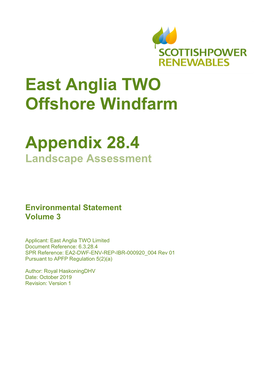 East Anglia TWO Offshore Windfarm Appendix 28.4