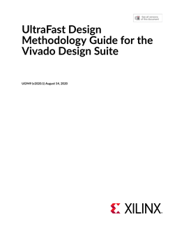 Ultrafast Design Methodology Guide for the Vivado Design Suite