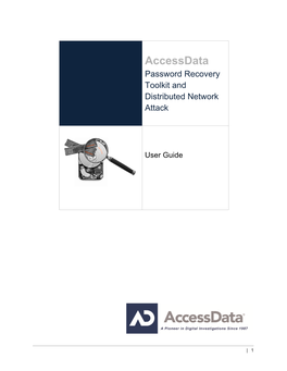 Accessdata Password Recovery Toolkit and Distributed Network Attack
