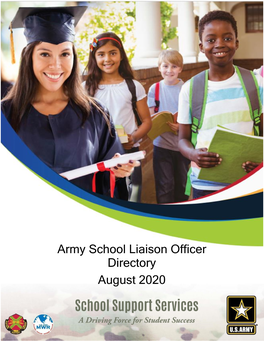 Army School Liaison Officer Directory August 2020 CONTENTS