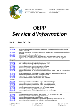 OEPP Service D'information