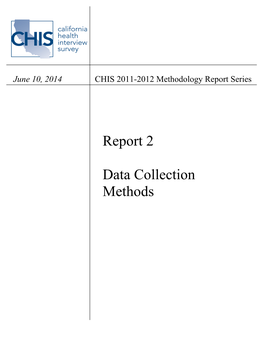2011-2012 Data Collection Methods