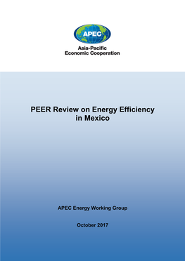 PEER Review on Energy Efficiency in Mexico