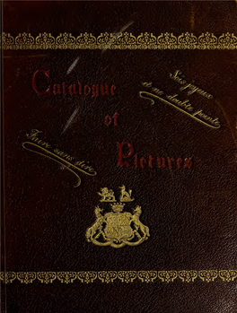 Catalogue of Pictures Belonging to the Earl of Ilchester
