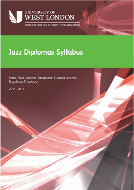 Jazz Diplomas Syllabus