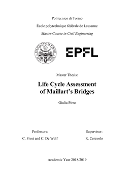 Life Cycle Assessment of Maillart's Bridges