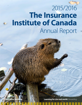 Insurance Institute of Canada 2015/2016 Annual Report