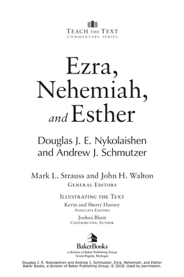 Ezra, Nehemiah, and Esther C