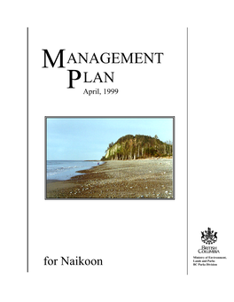 Naikoon Management Plan