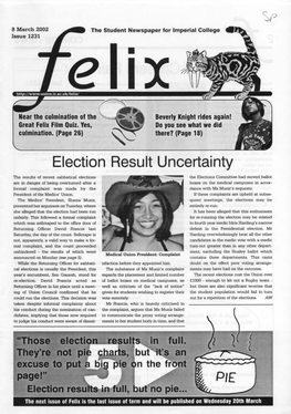 Felix Issue 1223, 2002