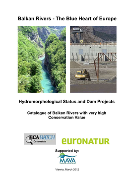 Balkan River Assessment River Catalogue