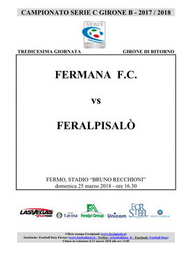 FERMANA F.C. Vs FERALPISALÒ