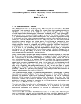 Safeguarding Through International Cooperation. Bangkok, 20 and 21 July 2010