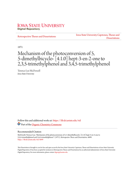 Mechanism of the Photoconversion of 5, 5-Dimethylbicyclo