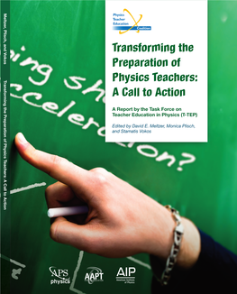 National Task Force on Teacher Education in Physics Report Synopsis