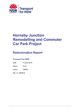 Hornsby Junction Remodelling and Commuter Car Park Project