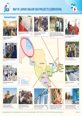 Map of Japan's Major Oda Projects [Uzbekistan]