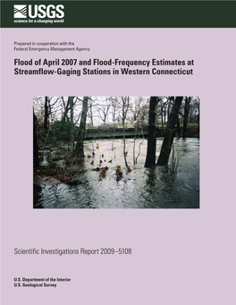 Flood of April 2007 and Flood-Frequency Estimates at Streamflow-Gaging Stations in Western Connecticut