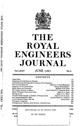 Royal Engineers I Journal