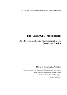 Casas GEO’ Movement