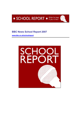 BBC News School Report 2007