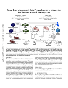 Towards an Interoperable Data Protocol Aimed at Linking the Fashion Industry with AI Companies