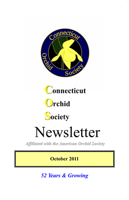 Newsletter Affiliated with the American Orchid Society