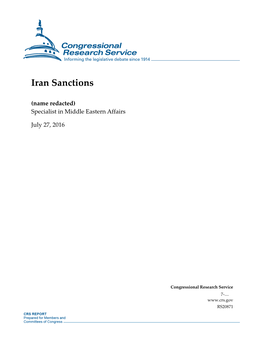 Iran Sanctions