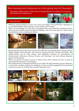 Yamagata Onsen Convention