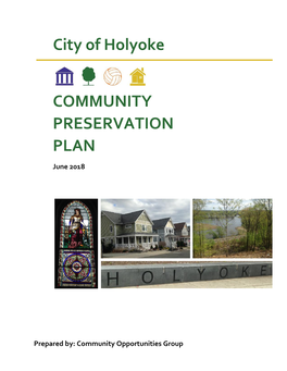 City of Holyoke Community Preservation Plan