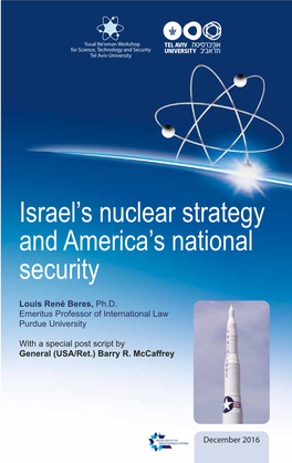 Israel's Nuclear Strategy and America's National Security